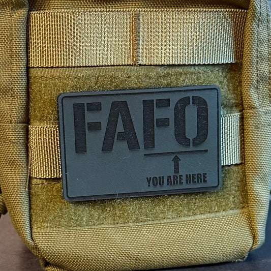 FAFO You Are Here Funny Morale Patch, 2x3