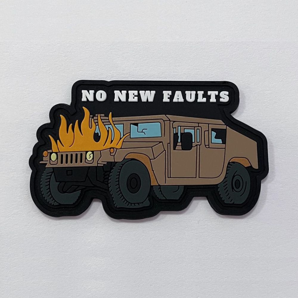 NO NEW FAULTS Morale Patch