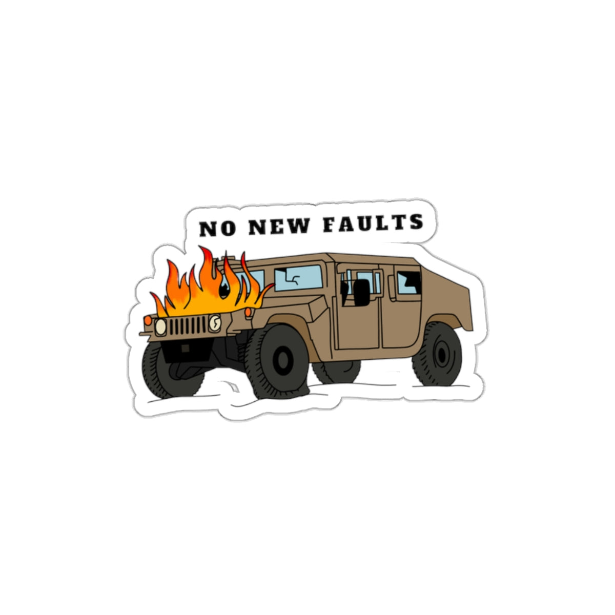 No New Faults Sticker