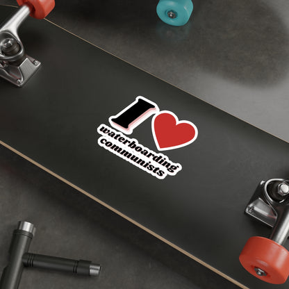 I Heart waterboarding communists Sticker