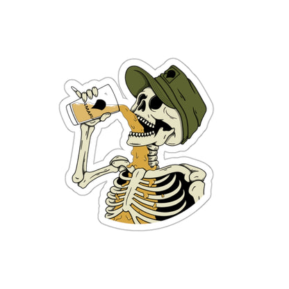 Drunk Skeleton Sticker