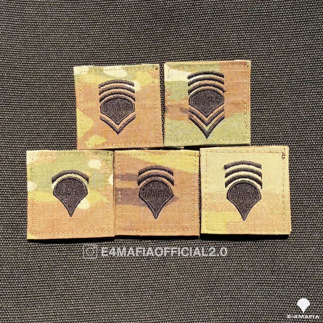 Spec 5–9 Rank Patch Bundle – E-4 MAFIA Limited Edition
