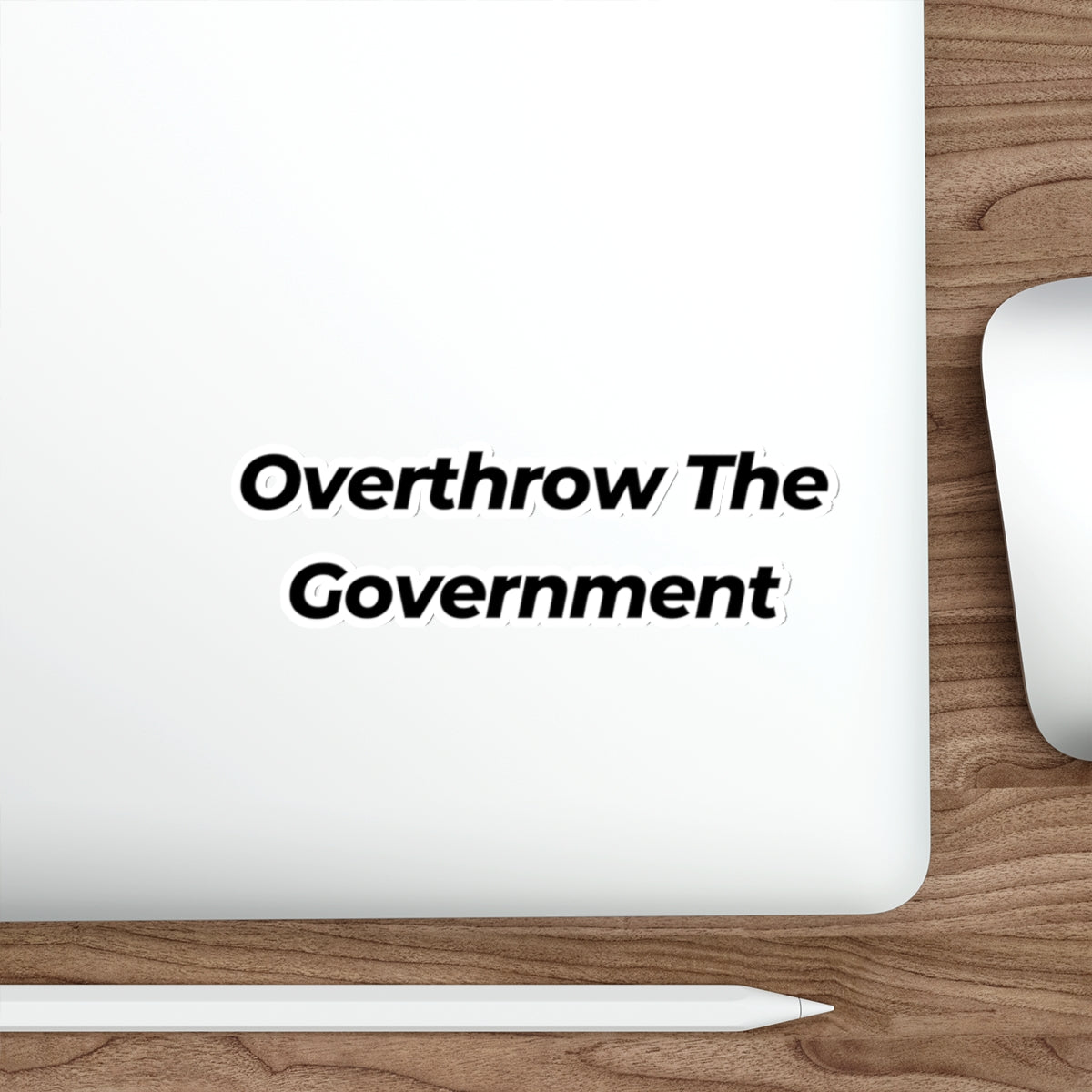Overthrow The Government Sticker