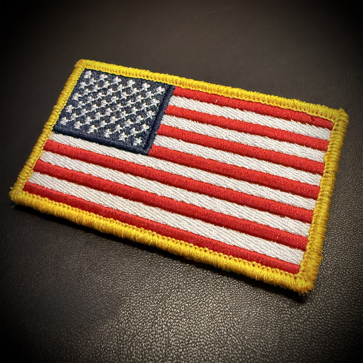 American Flag Embroidered Patch – Full Color, 2x3.5" | VELCRO® Brand Hook Backing