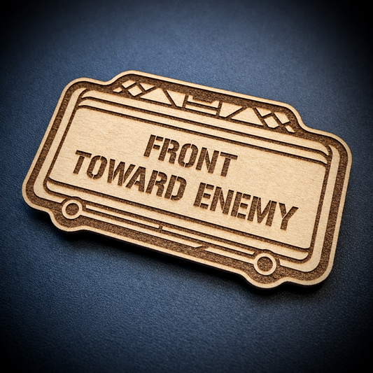 Claymore Mine “Front Toward Enemy” Funny Morale Patch | Made in USA | VELCRO® Brand Hook Backing
