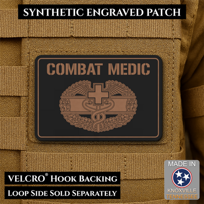 Army Combat Medic Morale Patch, 2x3" | Made in USA | VELCRO® Brand Hook Backing
