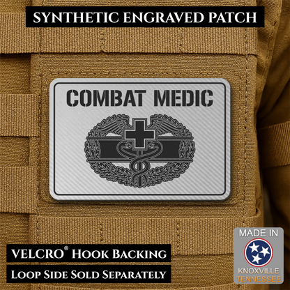 Army Combat Medic Morale Patch, 2x3" | Made in USA | VELCRO® Brand Hook Backing