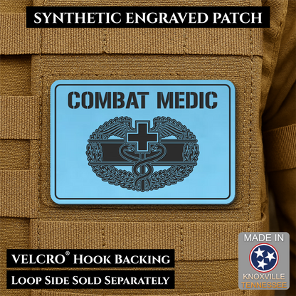Army Combat Medic Morale Patch, 2x3" | Made in USA | VELCRO® Brand Hook Backing
