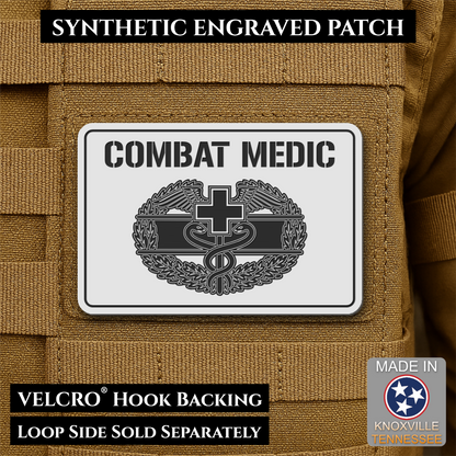 Army Combat Medic Morale Patch, 2x3" | Made in USA | VELCRO® Brand Hook Backing