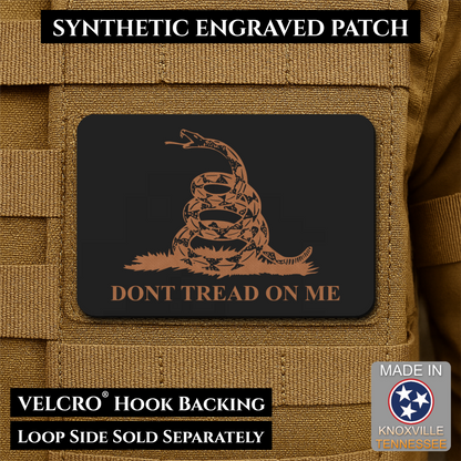 Don’t Tread on Me Gadsden Tactical Flag Patch, 2x3" | Made in USA | VELCRO® Brand Hook Backing