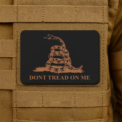 Don’t Tread on Me Gadsden Tactical Laser Engraved Flag Patch, 2x3" | VELCRO® Brand Hook Backing