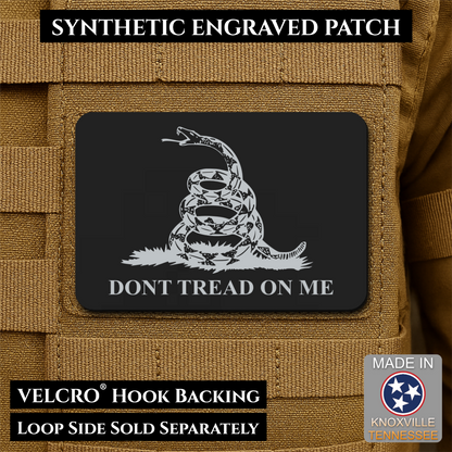 Don’t Tread on Me Gadsden Tactical Flag Patch, 2x3" | Made in USA | VELCRO® Brand Hook Backing