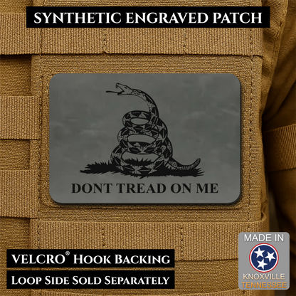 Don’t Tread on Me Gadsden Tactical Flag Patch, 2x3" | Made in USA | VELCRO® Brand Hook Backing