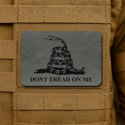Don’t Tread on Me Gadsden Tactical Laser Engraved Flag Patch, 2x3" | VELCRO® Brand Hook Backing