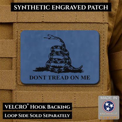 Don’t Tread on Me Gadsden Tactical Flag Patch, 2x3" | Made in USA | VELCRO® Brand Hook Backing