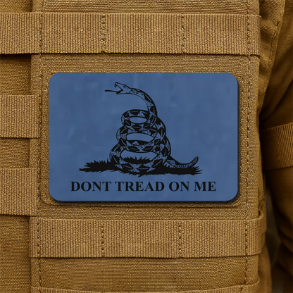 Don’t Tread on Me Gadsden Tactical Laser Engraved Flag Patch, 2x3" | VELCRO® Brand Hook Backing