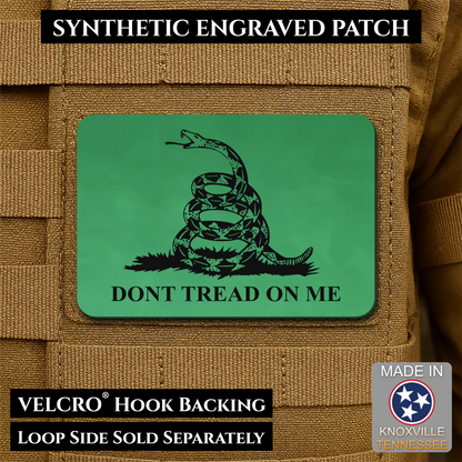 Don’t Tread on Me Gadsden Tactical Flag Patch, 2x3" | Made in USA | VELCRO® Brand Hook Backing