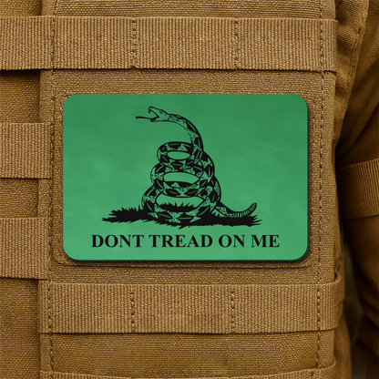 Don’t Tread on Me Gadsden Tactical Laser Engraved Flag Patch, 2x3" | VELCRO® Brand Hook Backing