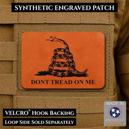 Don’t Tread on Me Gadsden Tactical Flag Patch, 2x3" | Made in USA | VELCRO® Brand Hook Backing