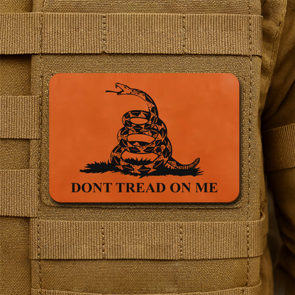 Don’t Tread on Me Gadsden Tactical Laser Engraved Flag Patch, 2x3" | VELCRO® Brand Hook Backing