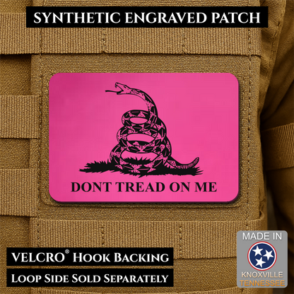 Don’t Tread on Me Gadsden Tactical Flag Patch, 2x3" | Made in USA | VELCRO® Brand Hook Backing