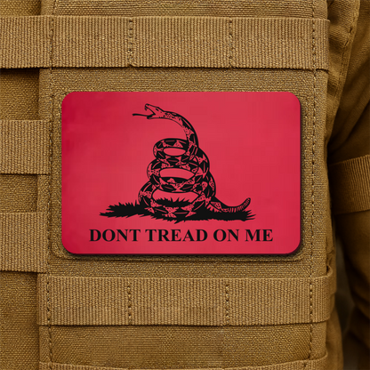 Don’t Tread on Me Gadsden Tactical Laser Engraved Flag Patch, 2x3" | VELCRO® Brand Hook Backing