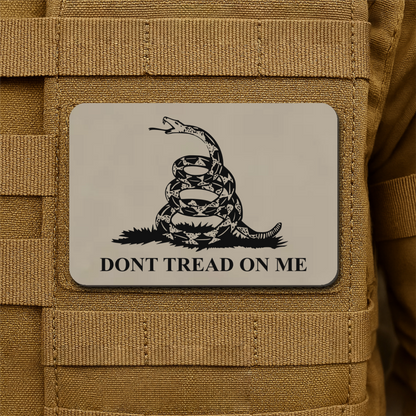 Don’t Tread on Me Gadsden Tactical Laser Engraved Flag Patch, 2x3" | VELCRO® Brand Hook Backing