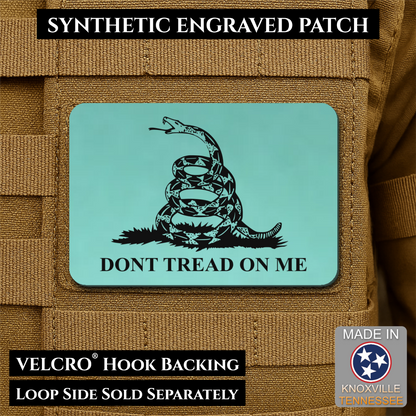 Don’t Tread on Me Gadsden Tactical Flag Patch, 2x3" | Made in USA | VELCRO® Brand Hook Backing