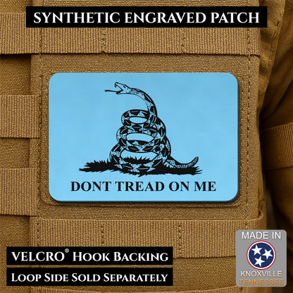 Don’t Tread on Me Gadsden Tactical Flag Patch, 2x3" | Made in USA | VELCRO® Brand Hook Backing