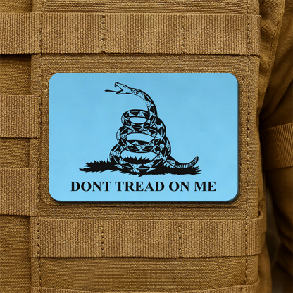 Don’t Tread on Me Gadsden Tactical Laser Engraved Flag Patch, 2x3" | VELCRO® Brand Hook Backing
