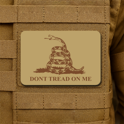 Don’t Tread on Me Gadsden Tactical Laser Engraved Flag Patch, 2x3" | VELCRO® Brand Hook Backing