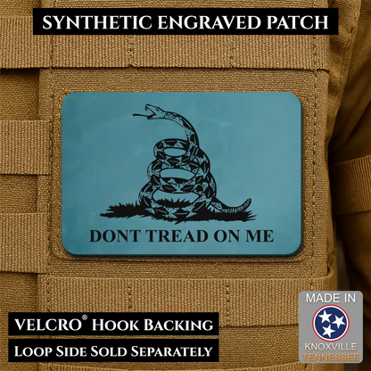 Don’t Tread on Me Gadsden Tactical Flag Patch, 2x3" | Made in USA | VELCRO® Brand Hook Backing