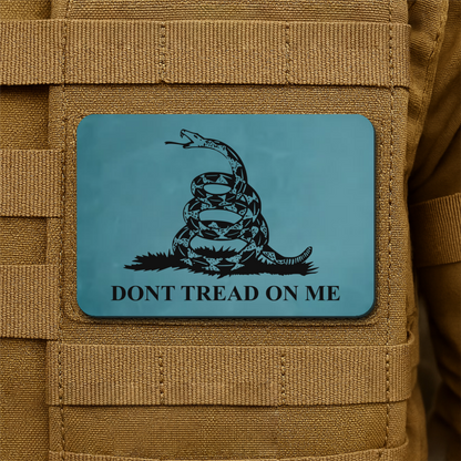 Don’t Tread on Me Gadsden Tactical Laser Engraved Flag Patch, 2x3" | VELCRO® Brand Hook Backing