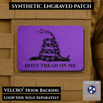 Don’t Tread on Me Gadsden Tactical Flag Patch, 2x3" | Made in USA | VELCRO® Brand Hook Backing