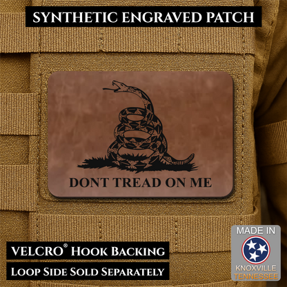 Don’t Tread on Me Gadsden Tactical Flag Patch, 2x3" | Made in USA | VELCRO® Brand Hook Backing