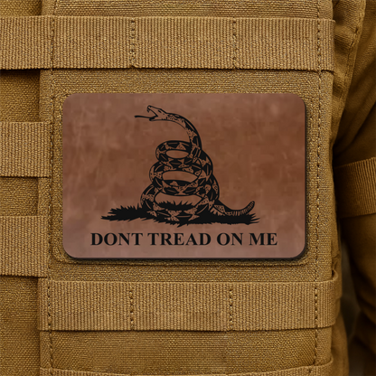 Don’t Tread on Me Gadsden Tactical Laser Engraved Flag Patch, 2x3" | VELCRO® Brand Hook Backing