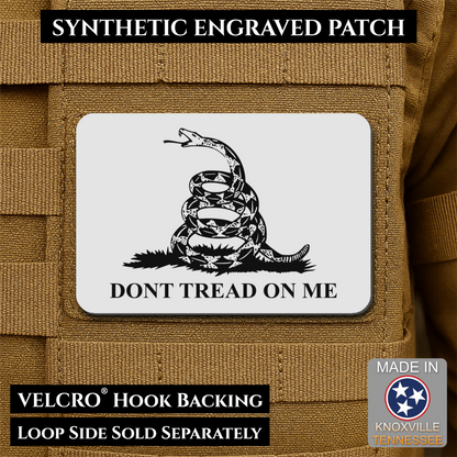 Don’t Tread on Me Gadsden Tactical Flag Patch, 2x3" | Made in USA | VELCRO® Brand Hook Backing