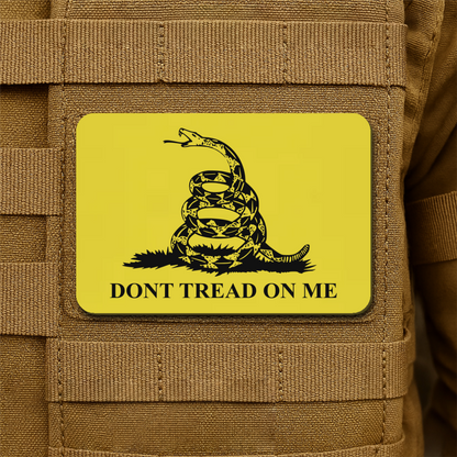 Don’t Tread on Me Gadsden Tactical Laser Engraved Flag Patch, 2x3" | VELCRO® Brand Hook Backing