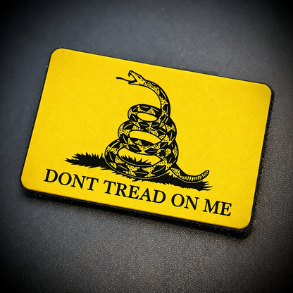 Don’t Tread on Me Gadsden Tactical Laser Engraved Flag Patch, 2x3" | VELCRO® Brand Hook Backing
