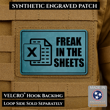 Freak In The Sheets Funny Morale Patch | Made in USA | VELCRO® Brand Hook Backing