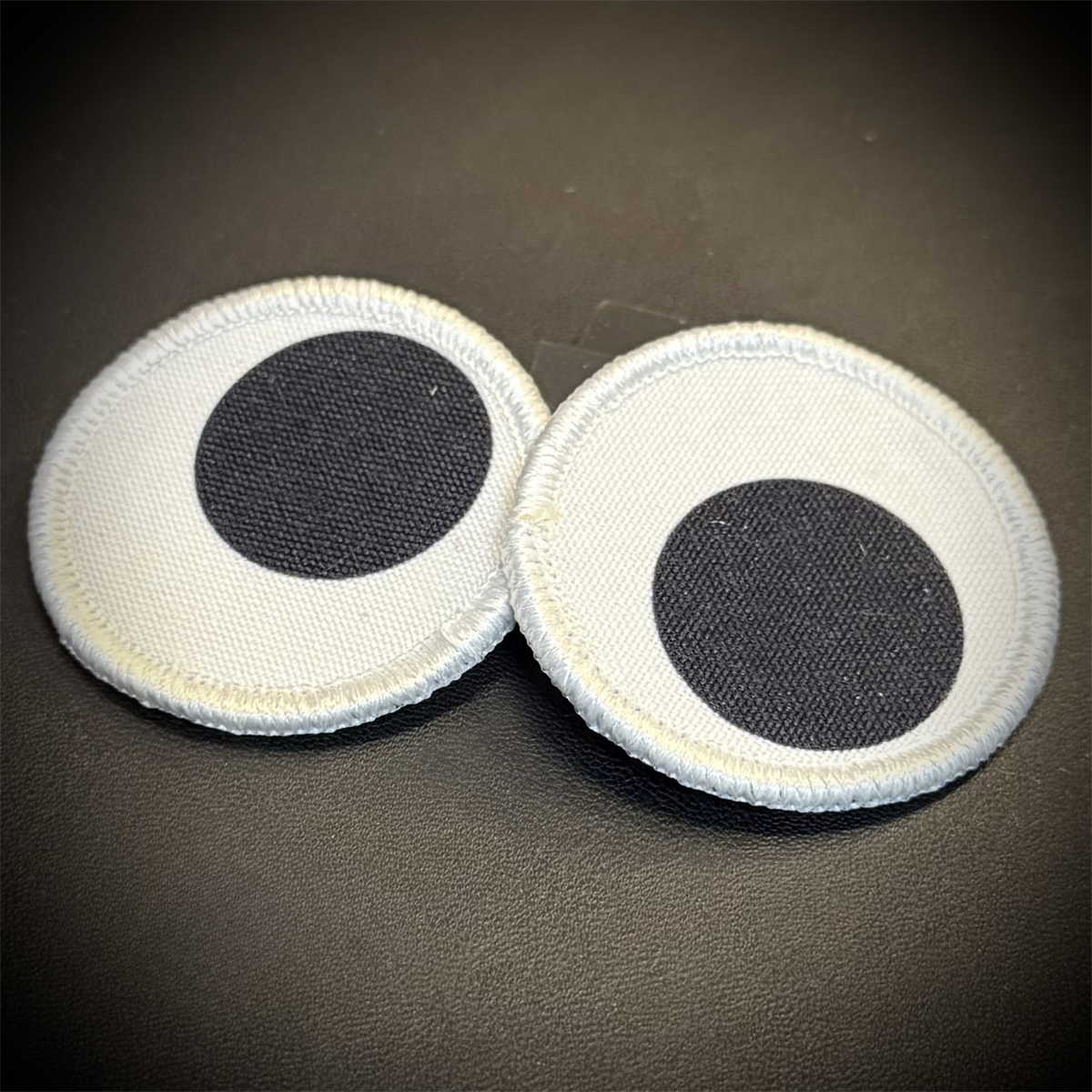 Googly Eyes Funny Printed Morale Patch Set, 2" Round | VELCRO® Brand Hook Backing