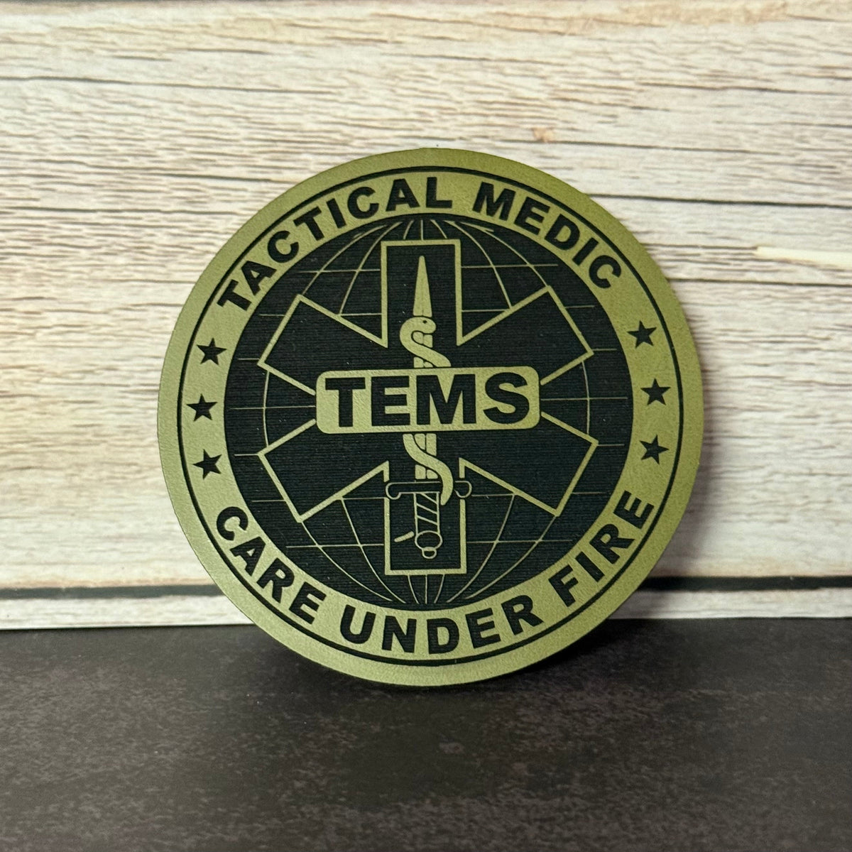 Tactical EMS Medic Team Morale Patch, 3" Round | Made in USA | VELCRO® Brand Hook Backing