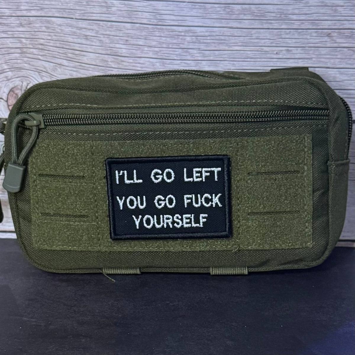 Go F*ck Yourself Funny Embroidered Morale Patch, 2x3" | VELCRO® Brand Hook Backing