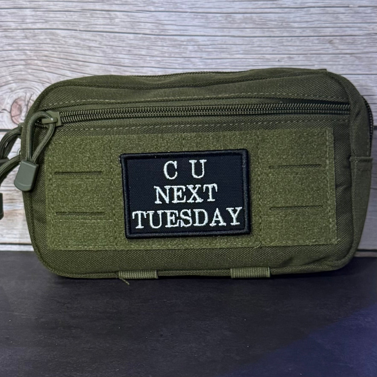See You Next Tuesday Funny Morale Patch, 2x3" | Made in USA | VELCRO® Brand Hook Backing