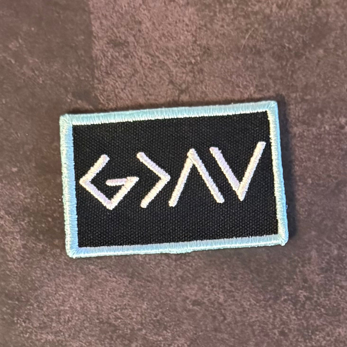 God Is Greater Than the Highs and Lows Morale Patch, 2x3" | Made in USA | VELCRO® Brand Hook Backing