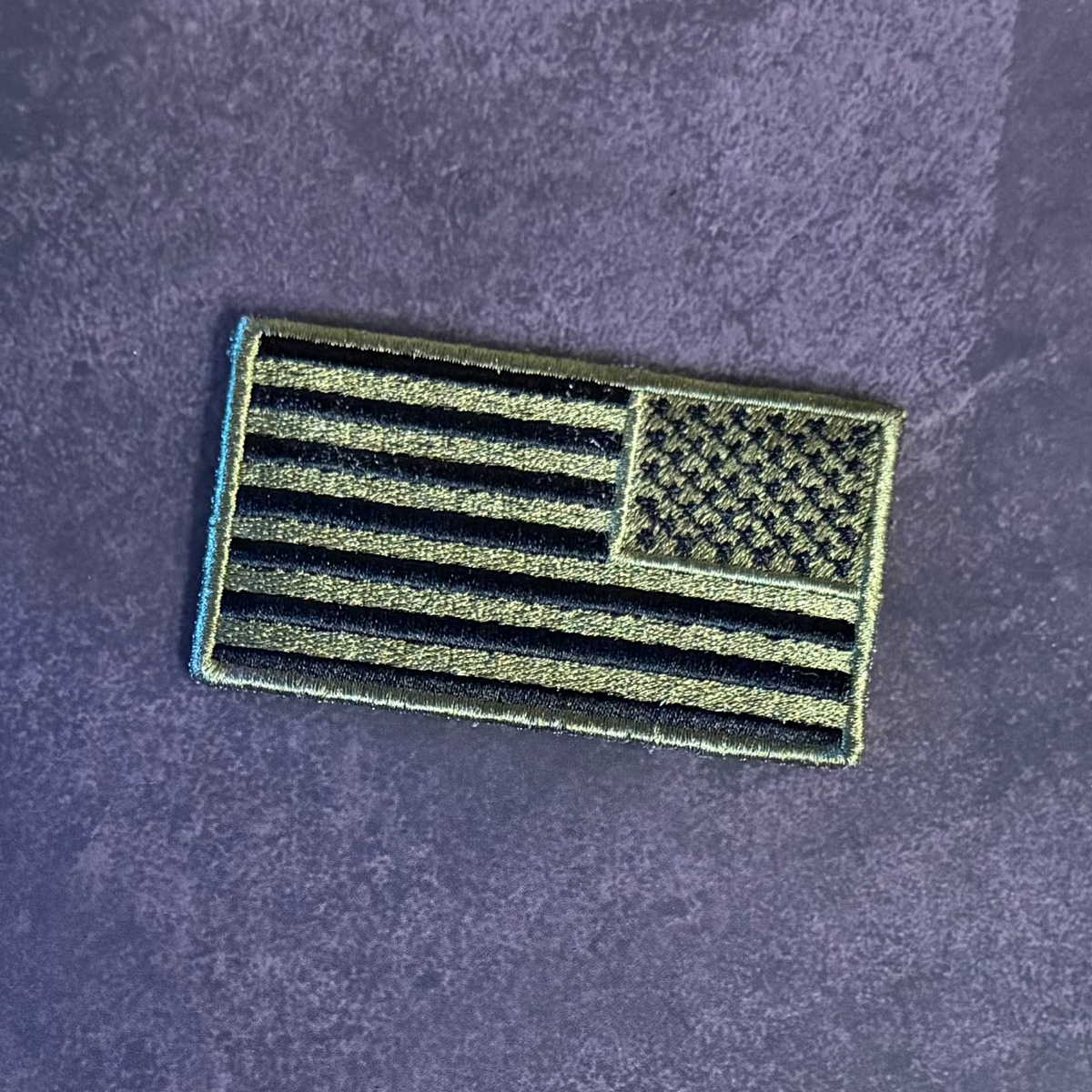 Olive OD Green Tactical American Flag Patch, 2x3.5" | Made in USA | VELCRO® Brand Hook Backing