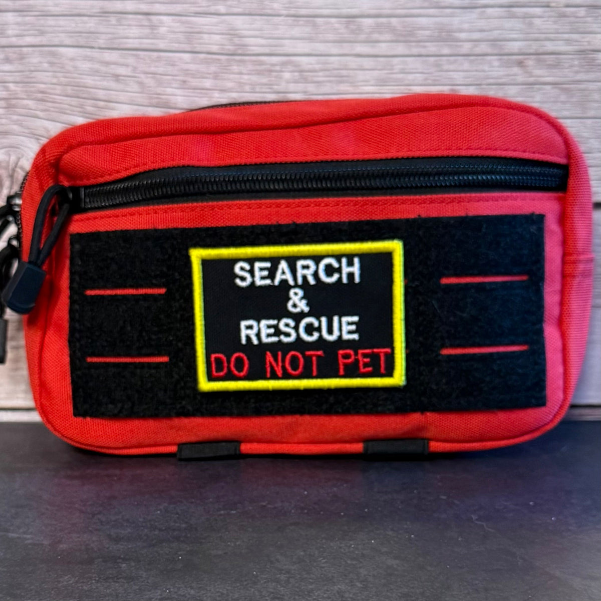 Search & Rescue Dog K9 Service Morale Patch, 2x3" | Made in USA | VELCRO® Brand Hook Backing
