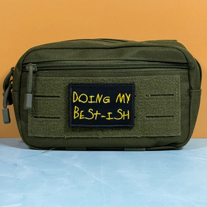 Doing My Best-ish Funny Morale Patch, 2x3" | Made in USA | VELCRO® Brand Hook Backing