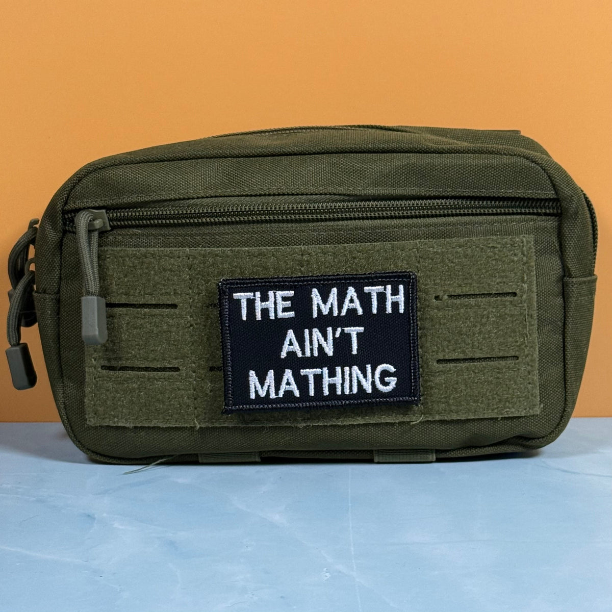 The Math Ain't Mathing Funny Morale Patch, 2x3" | Made in USA | VELCRO® Brand Hook Backing