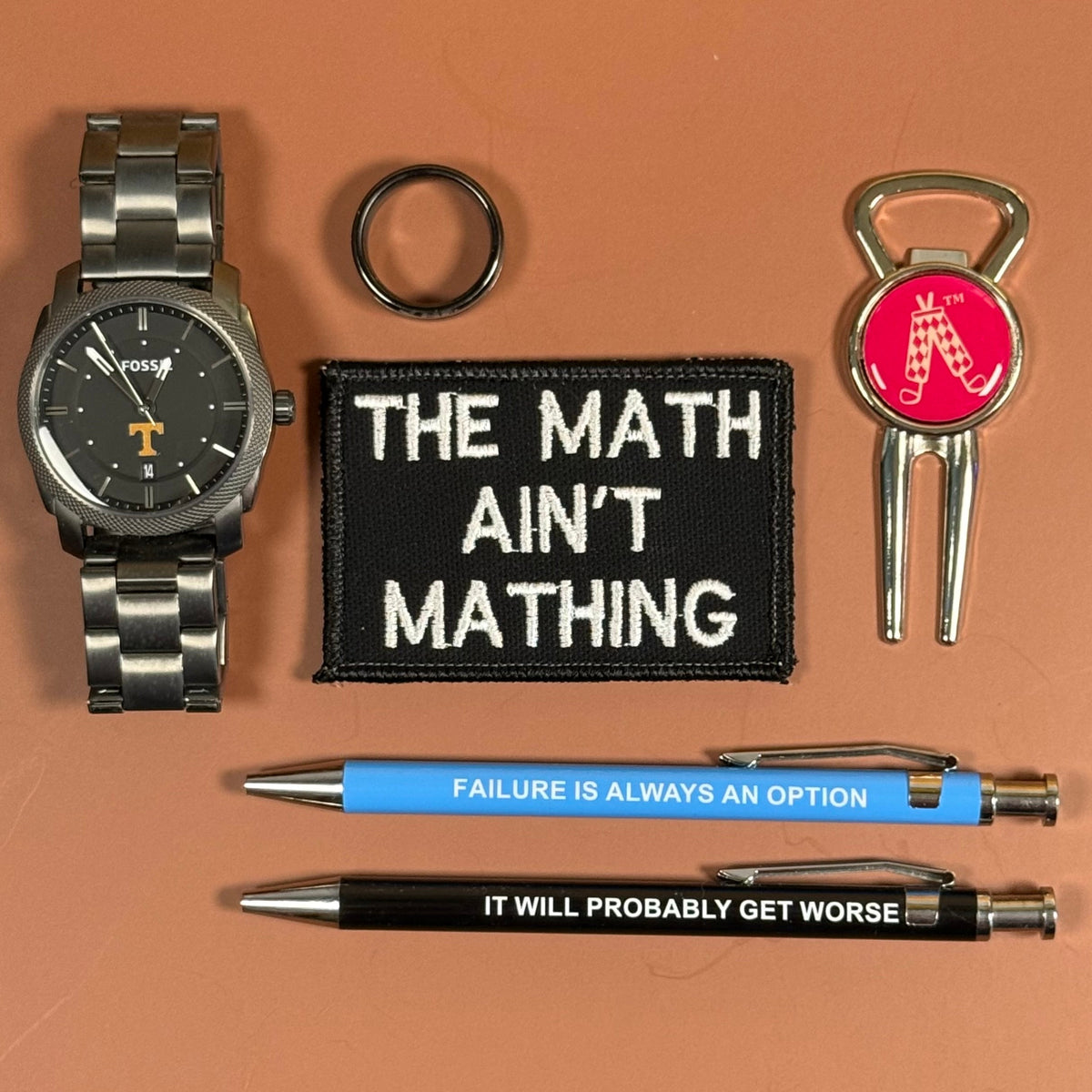 The Math Ain't Mathing Funny Morale Patch, 2x3" | Made in USA | VELCRO® Brand Hook Backing